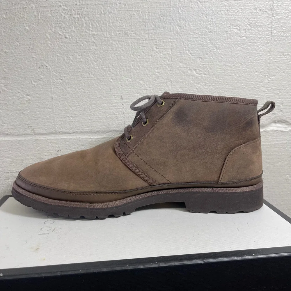 UGG Neuland 1106670‎ Waterproof Chukka Boots Grizzly Brown Leather Men's 12 US